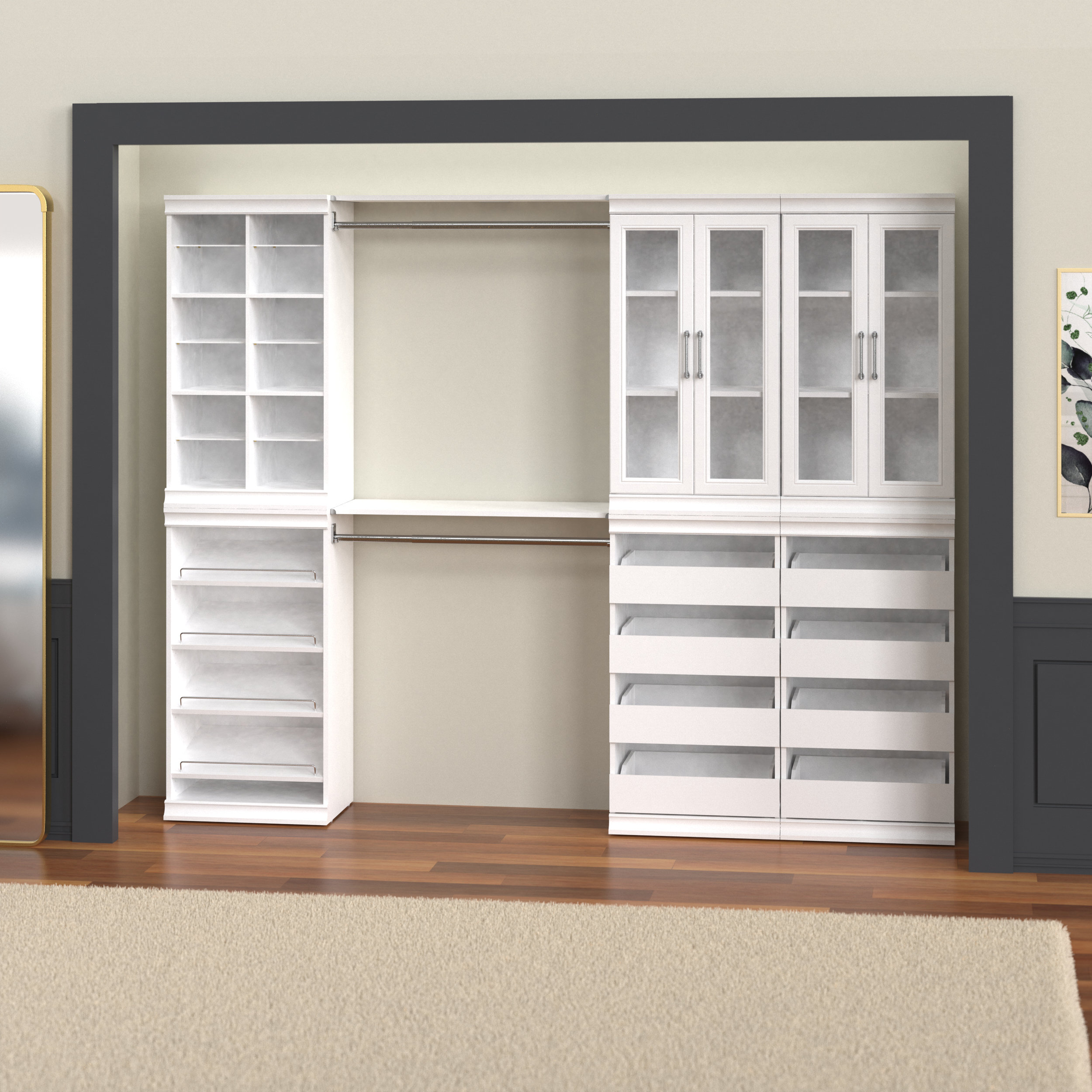 ClosetMaid Modular Storage 90.14" W - 99" W Closet System & Reviews